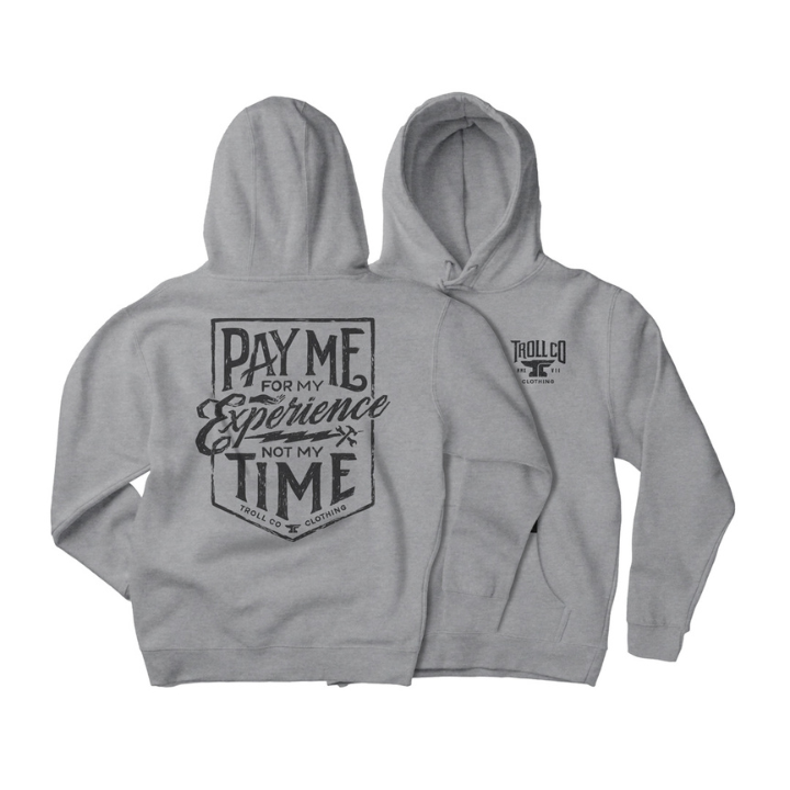 HOODY PAY ME - GRY